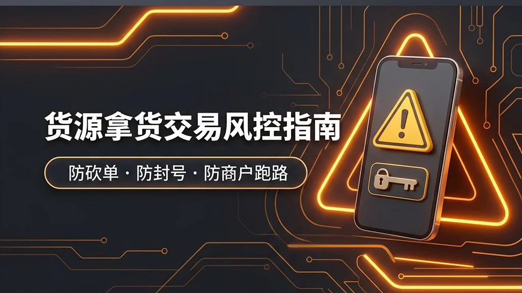 卡券货源平台拿货风控指南：如何避免交易砍单、封号与商户欺诈风险
